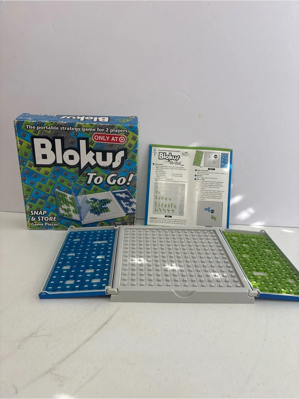 Blokus To Go Complete 2009 Mattel Travel Strategy Game 2 Players